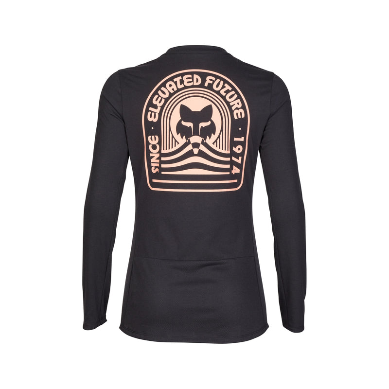 Koszulka Rowerowa Z Długim Rękawem Fox Lady Ranger Dr Black | RideHub