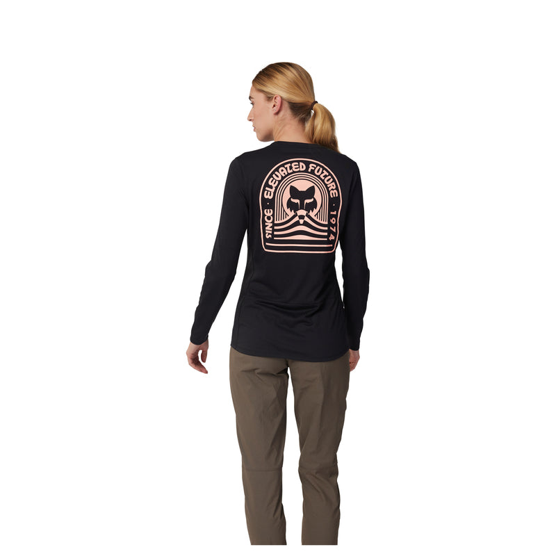 Koszulka Rowerowa Z Długim Rękawem Fox Lady Ranger Dr Black | RideHub