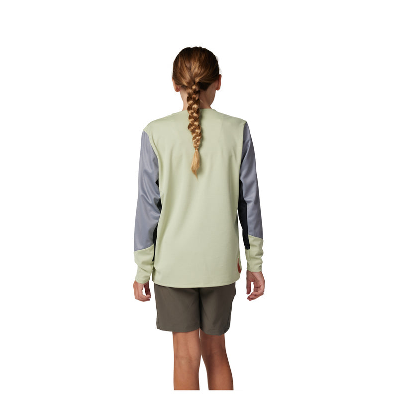 Koszulka Rowerowa Z Długim Rękawem Fox Junior Defend Cactus | RideHub