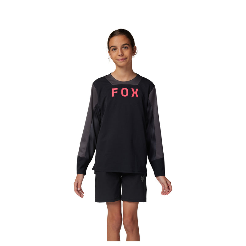 Koszulka Z Długim Rękawem Fox Junior Defend LS Jersey Taunt Black | RideHub
