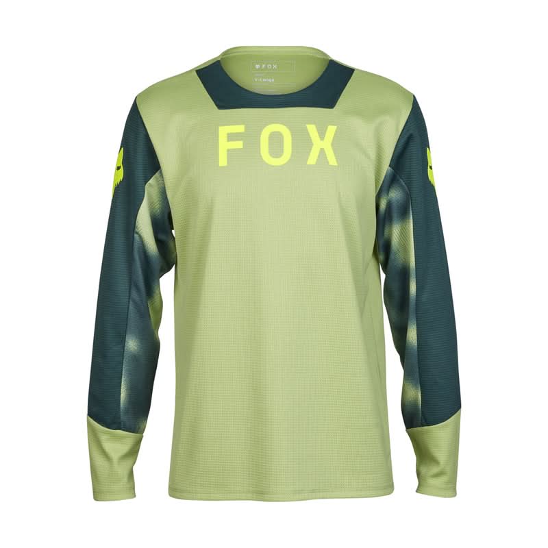 Koszulka Rowerowa Z Długim Rękawem Fox Junior Defend Taunt Pale Green | RideHub