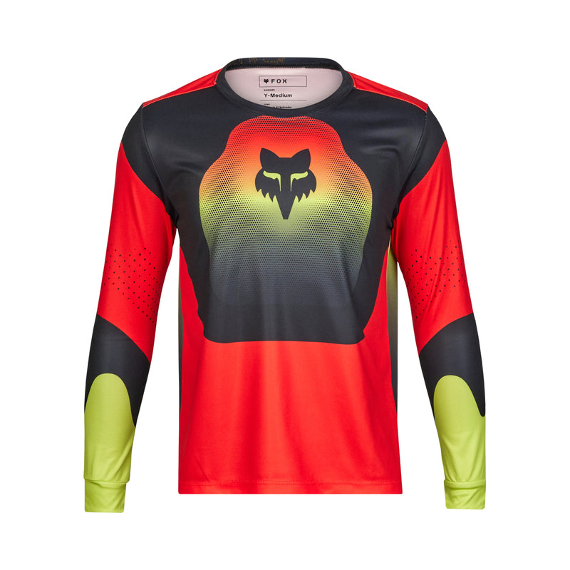 Koszulka Rowerowa Z Długim Rękawem Fox Junior Ranger Revise Red/Yellow | RideHub