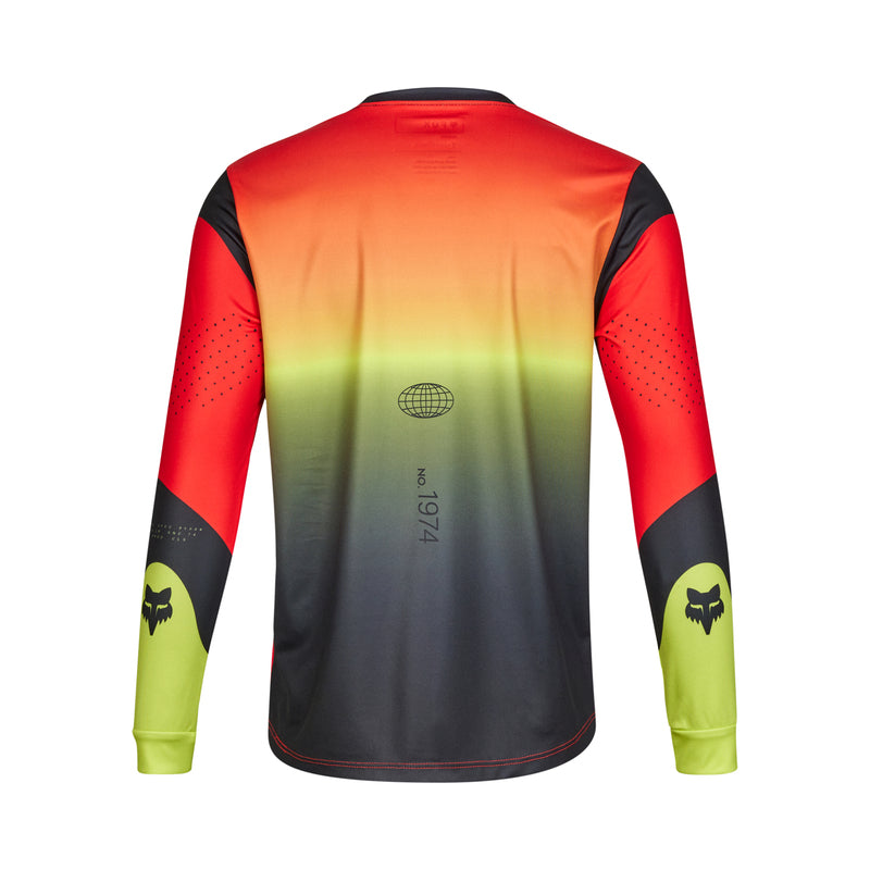 Koszulka Rowerowa Z Długim Rękawem Fox Junior Ranger Revise Red/Yellow | RideHub
