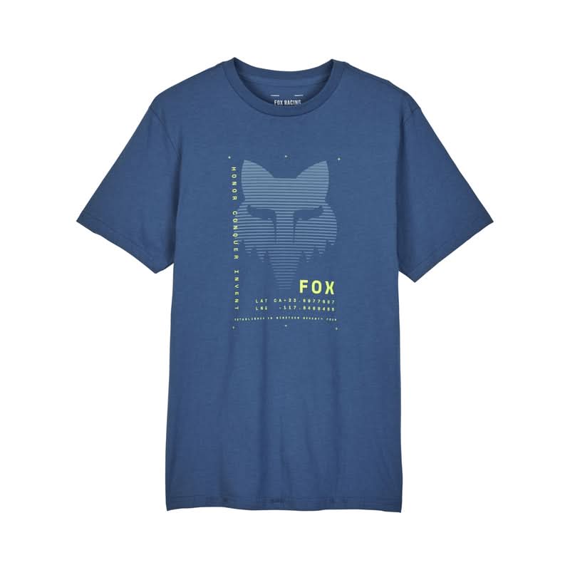 T-Shirt Fox Dispute Prem Ss Tee Indigo