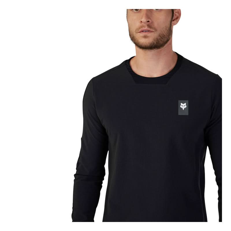 Koszulka Rowerowa Z Długim Rękawem Fox Defend Thermal Black | RideHub