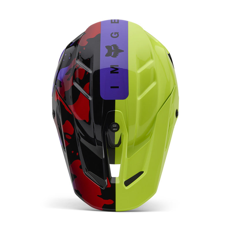 Kask Fox V3 Throttle Fluo Yellow