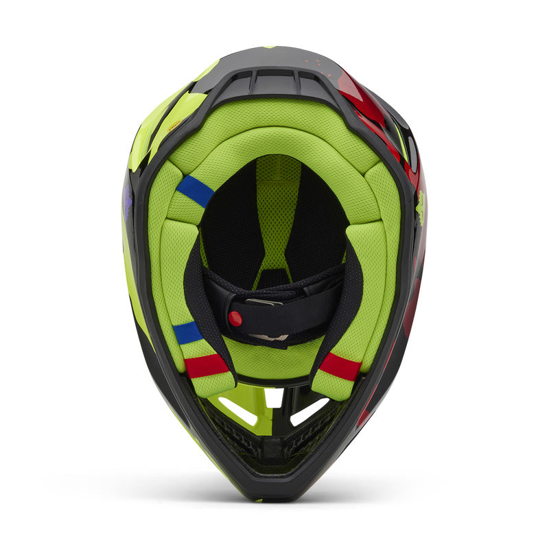 Kask Fox V3 Throttle Fluo Yellow