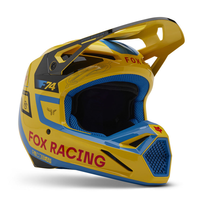 Kask Fox V1 Race Spec Pale Yellow