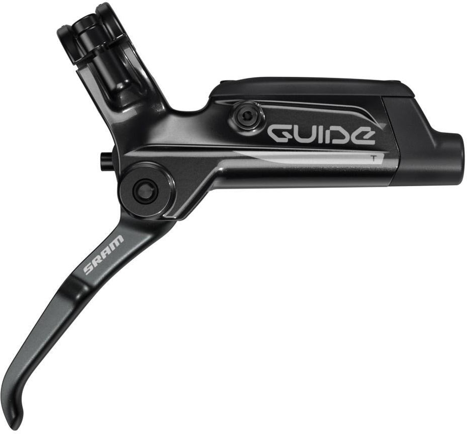 Disc Brake Guide T (Tooled) Aluminum Lever Gloss Black Rear 1800mm Hose (Rotor/