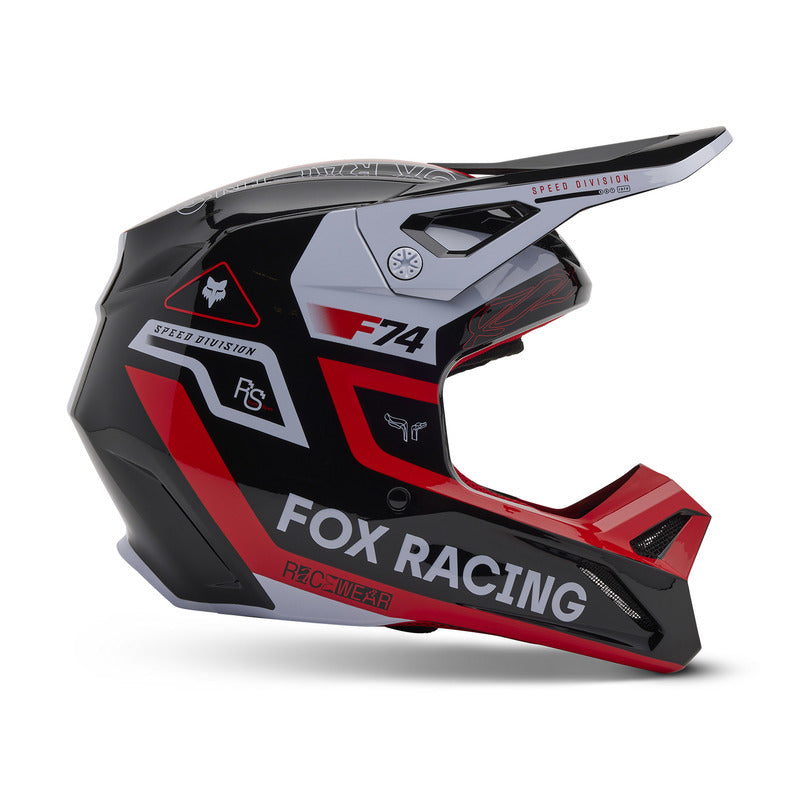 Kask Fox Junior V1 Race Spec Fluo Red
