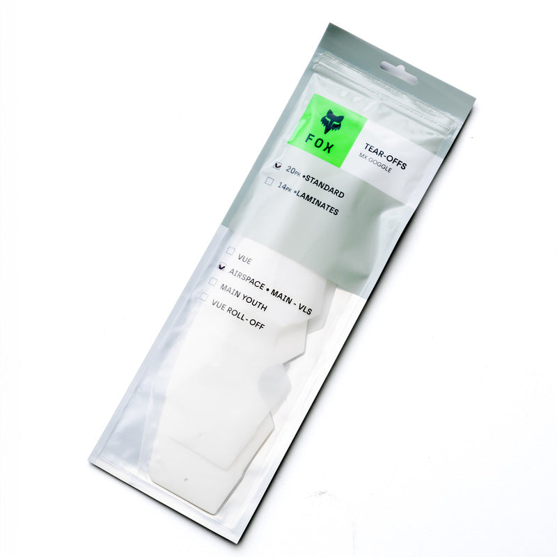 Zrywki Fox Mx24 Arspc/Main Std Tear Off 20Pk Clear