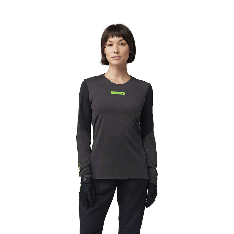 Koszulka Rowerowa Z Długim Rękawem Fox Lady Rawtec Black | RideHub