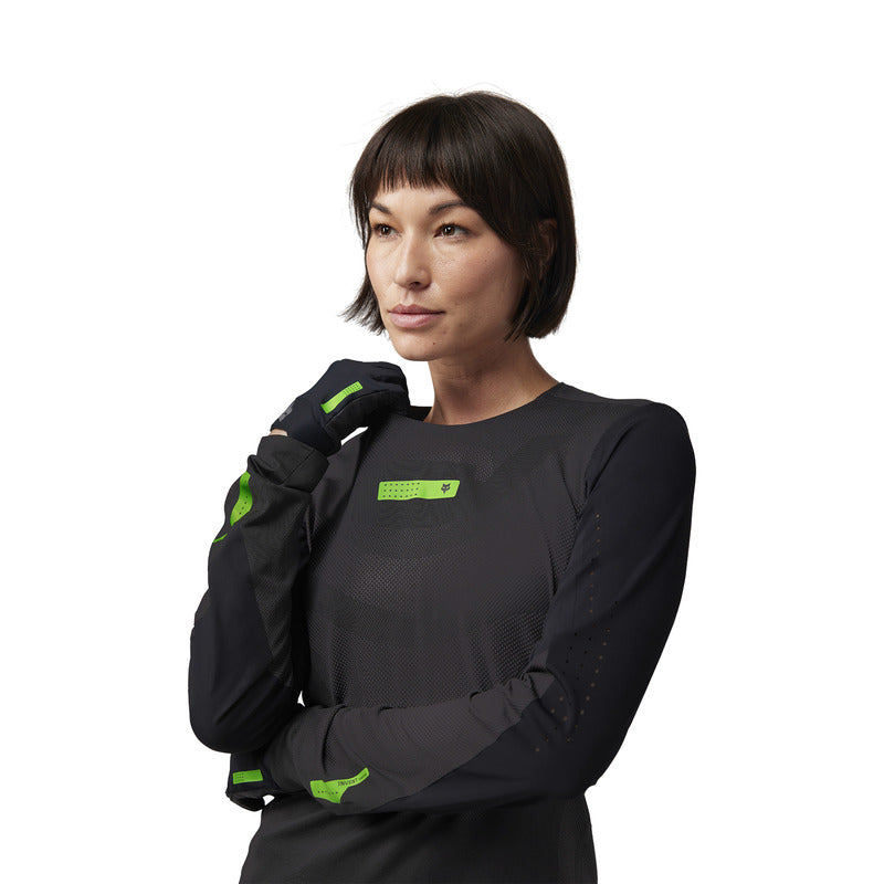 Koszulka Rowerowa Z Długim Rękawem Fox Lady Rawtec Black | RideHub