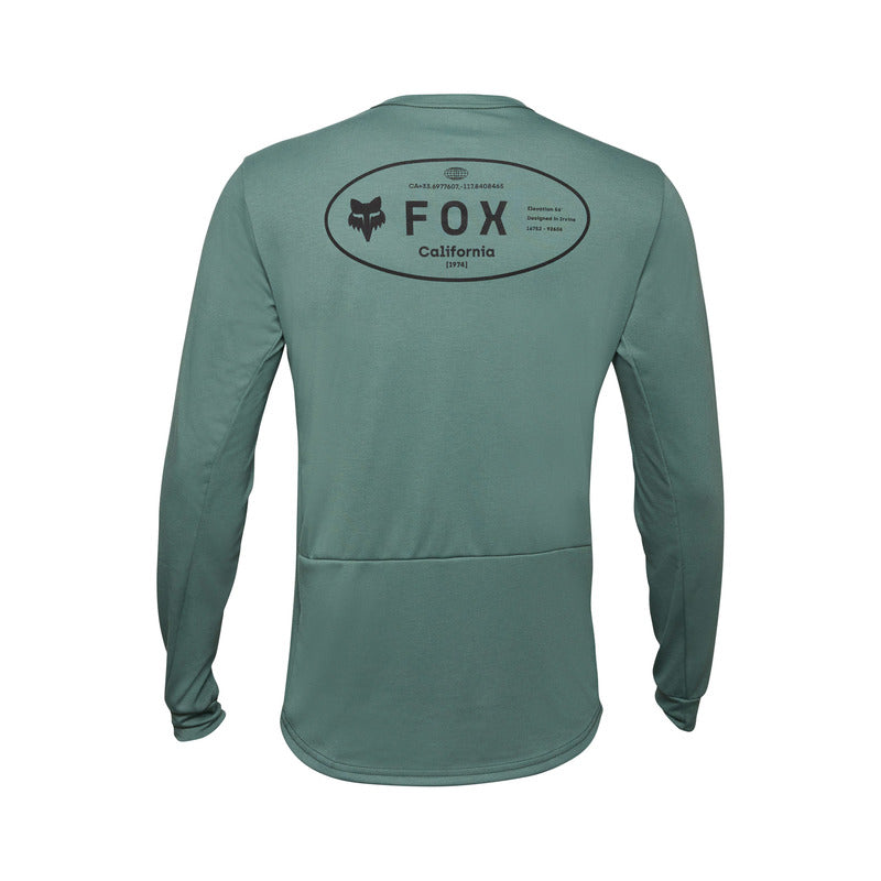 Koszulka Rowerowa Z Długim Rękawem Fox Ranger Dr MD Hunter Green | RideHub