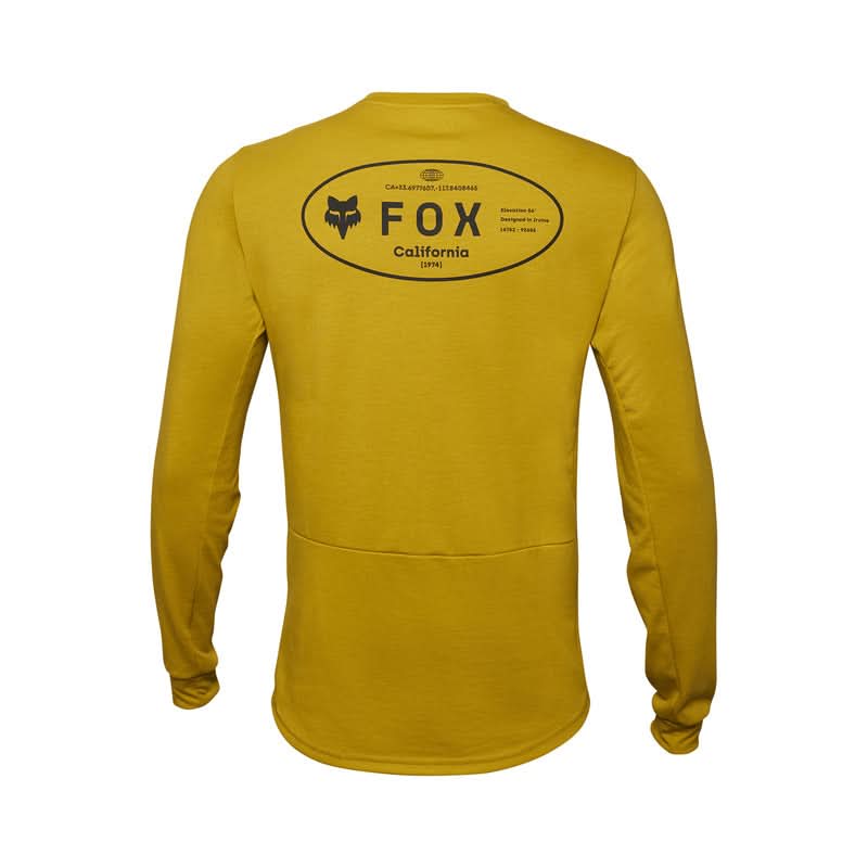 Koszulka Rowerowa Z Długim Rękawem Fox Ranger Dr MD Mustard | RideHub