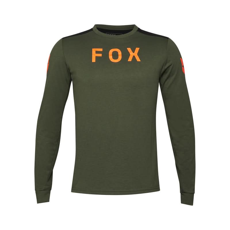 Koszulka Rowerowa Z Długim Rękawem Fox Ranger Drirelease Aviation Dark Sage | RideHub