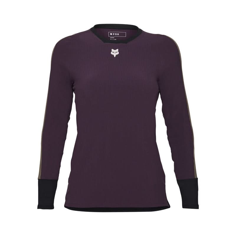 Koszulka Rowerowa Z Długim Rękawem Fox Lady Defend Thermal Dark Purple | RideHub
