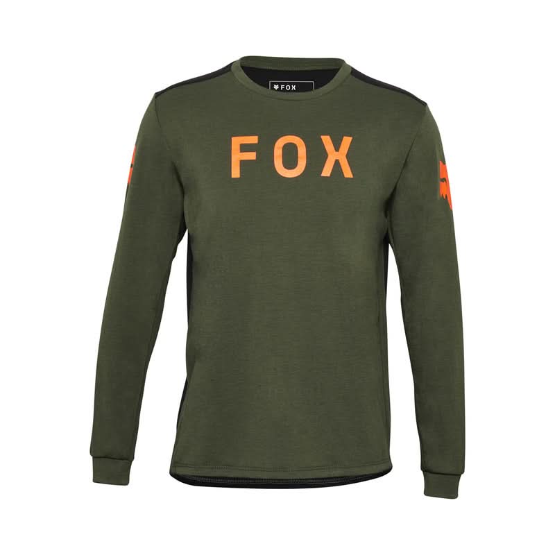 Koszulka Rowerowa Z Długim Rękawem Fox Junior Ranger Aviation Dark Sage | RideHub