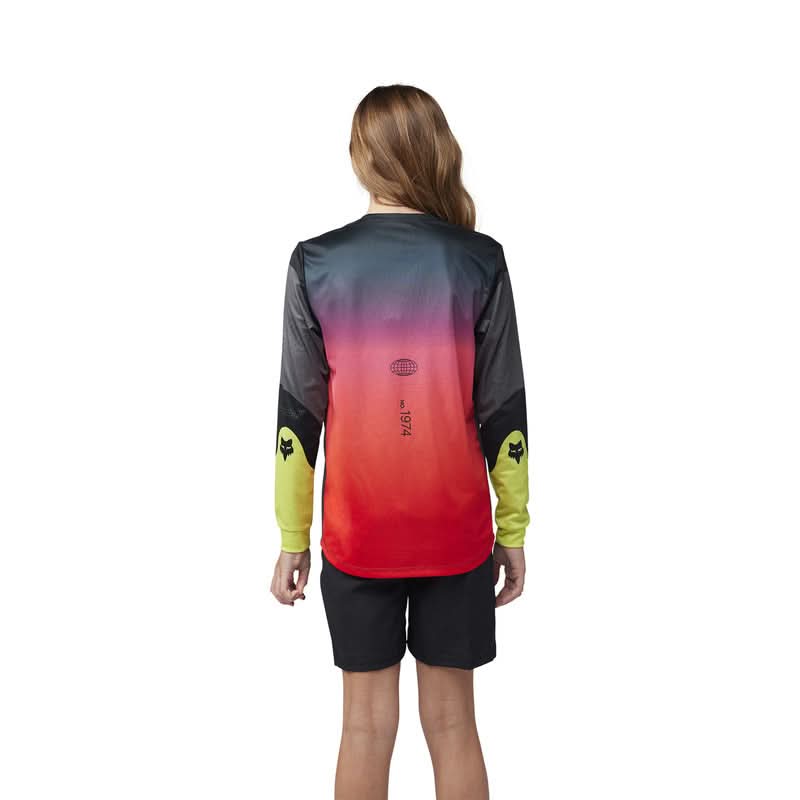 Koszulka Rowerowa Z Długim Rękawem Fox Junior Ranger Revise Black/Pink | RideHub