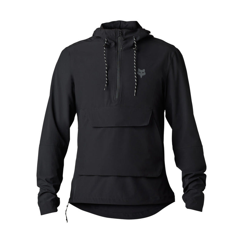 Bluza Rowerowa Z Kapturem Fox Ranger Wind Pullover Black