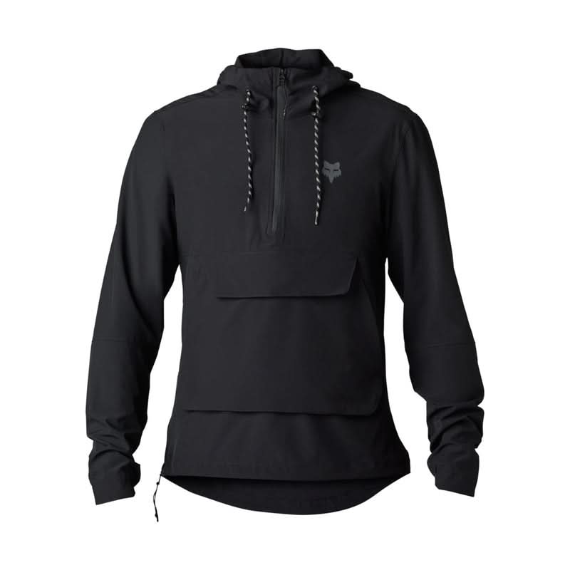 Bluza Rowerowa Z Kapturem Fox Ranger Wind Pullover Black