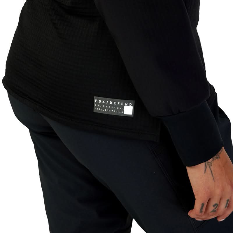 Bluza Rowerowa Z Kapturem Fox Lady Defend Thermal Black