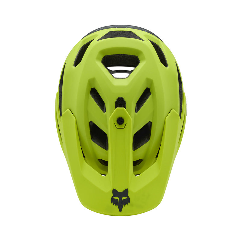 Kask Rowerowy Fox Dropframe Pro Runn Fluo Yellow
