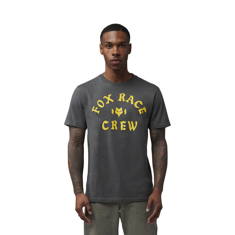 T-Shirt Fox Race Crew Prem Tee Dark Shadow