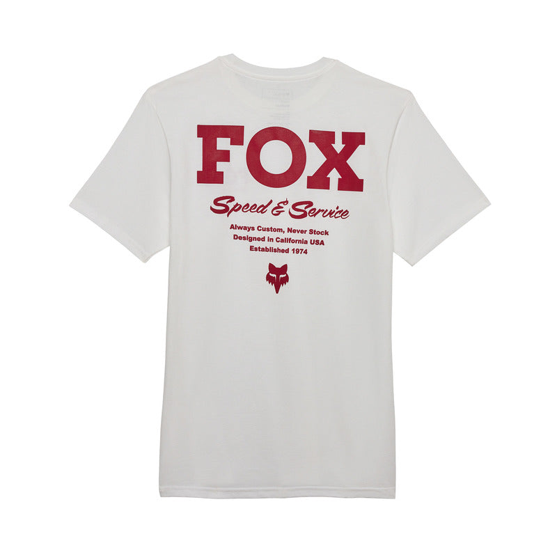 T-Shirt Fox Speed Service Prem Tee Optic White