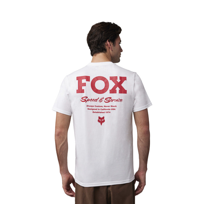 T-Shirt Fox Speed Service Prem Tee Optic White