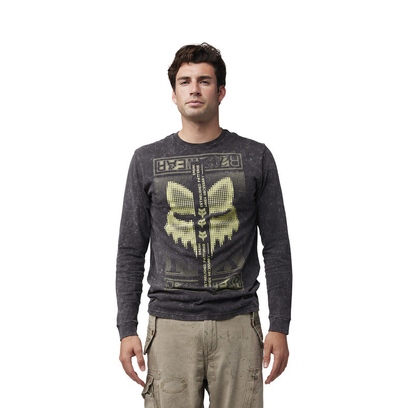 Koszulka Z Długim Rękawem Fox Throttle Prem Tee Black | RideHub