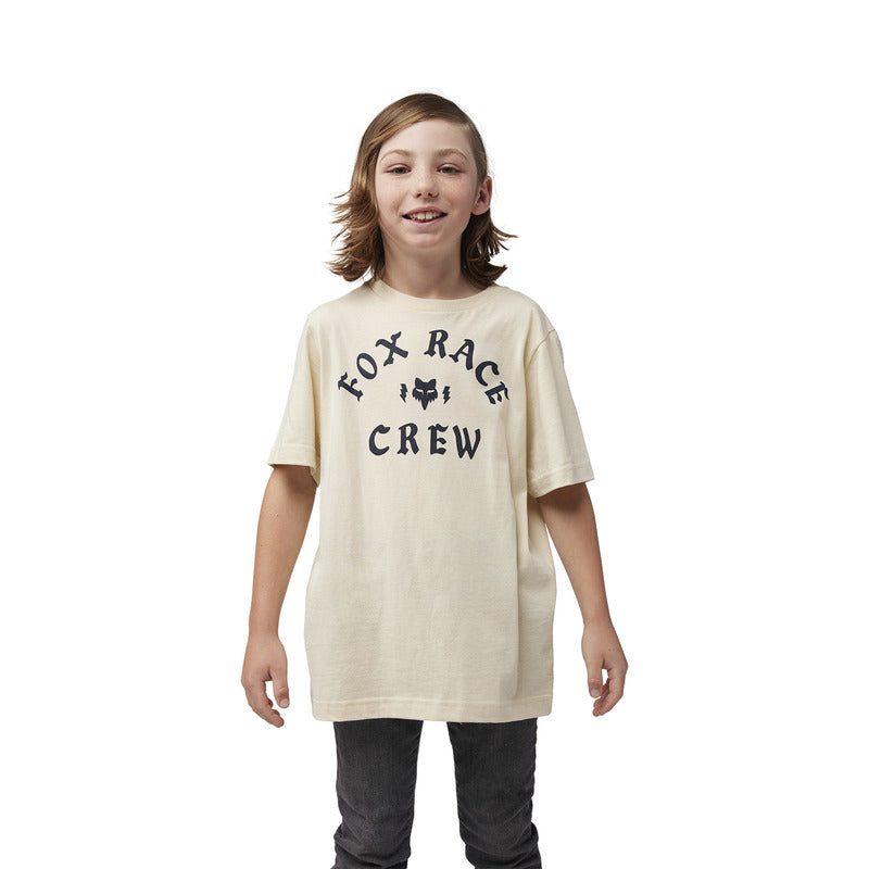 T-Shirt Fox Junior Race Crew Cream