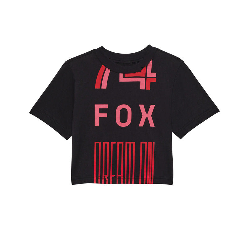 T-Shirt Fox Lady Race Spec Baby Tee Black