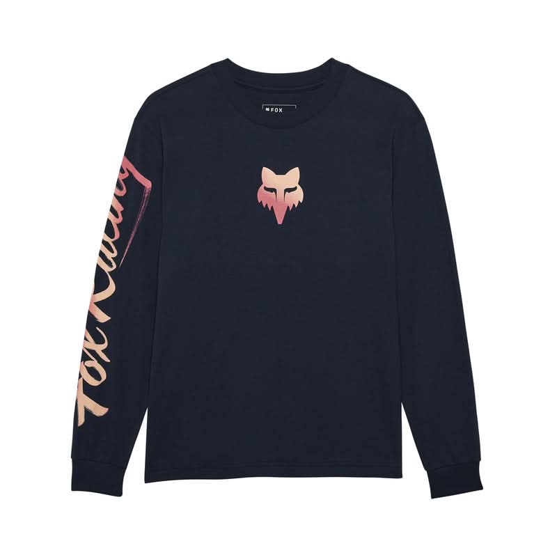 Koszulka Z Długim Rękawem Fox Lady Scripted LS Tee Midnight | RideHub Opis produktu: Fox Lady Scripted LS Tee Midnight