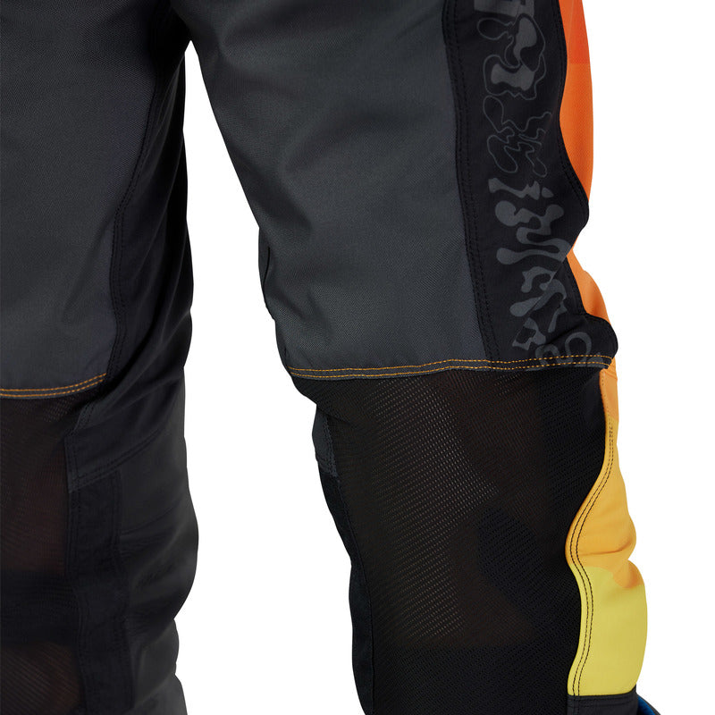 Spodnie Rowerowe Fox Flexair Grid Black/Orange | RideHub