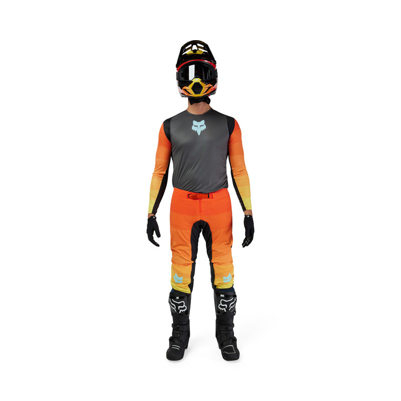 Spodnie Rowerowe Fox Flexair Grid Black/Orange | RideHub