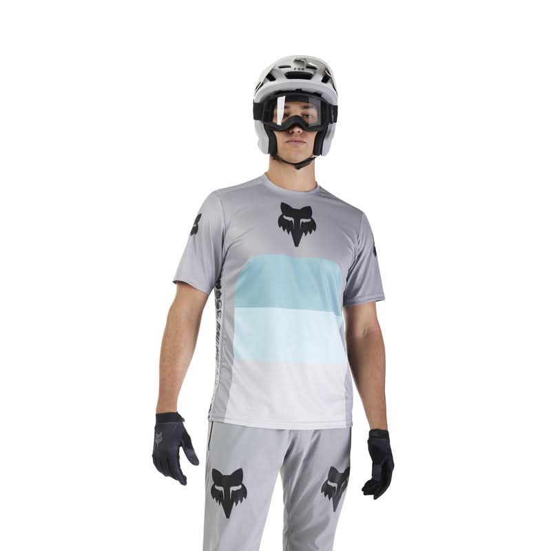 Koszulka Rowerowa Fox Ranger Grid Steel Grey | RideHub