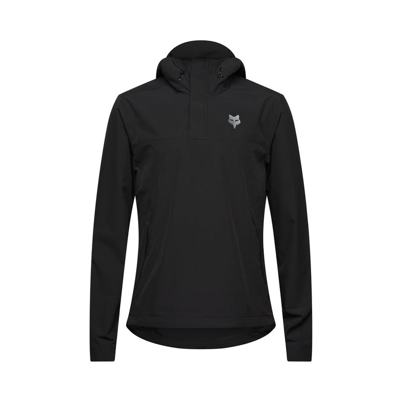 Bluza Rowerowa Z Kapturem Foxranger Wind Pullover Black