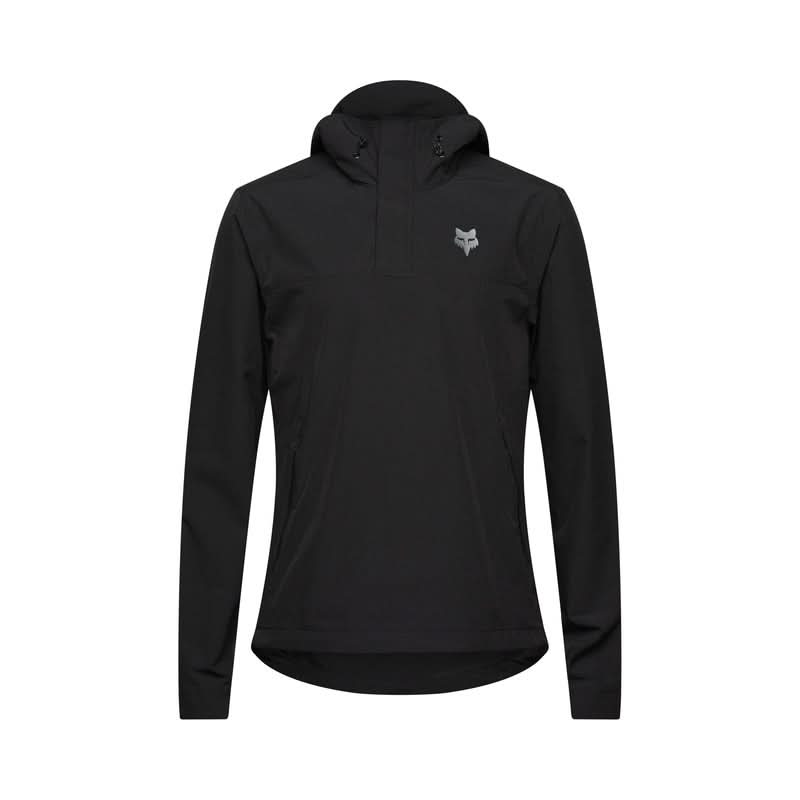 Bluza Rowerowa Z Kapturem Foxranger Wind Pullover Black