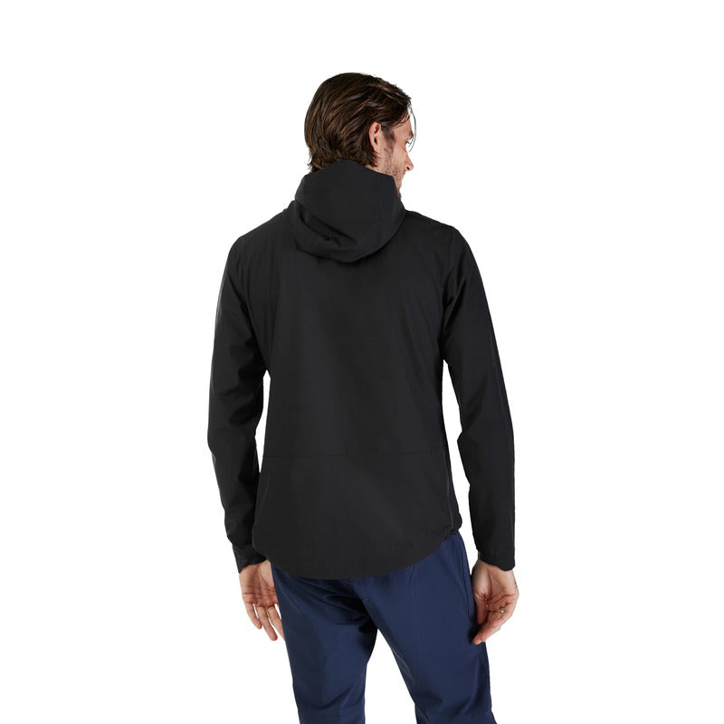 Bluza Rowerowa Z Kapturem Foxranger Wind Pullover Black