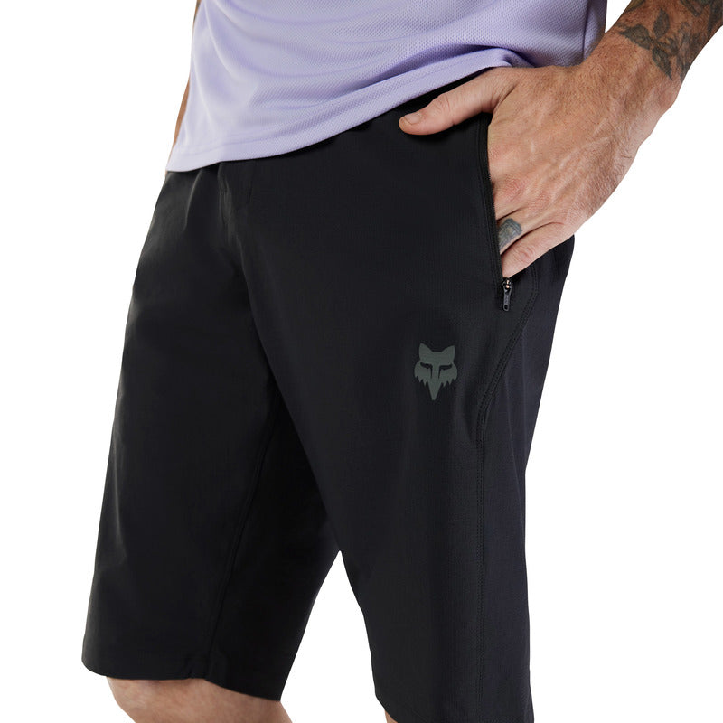 Spodenki Rowerowe Fox Ranger Short W/Liner Black | RideHub