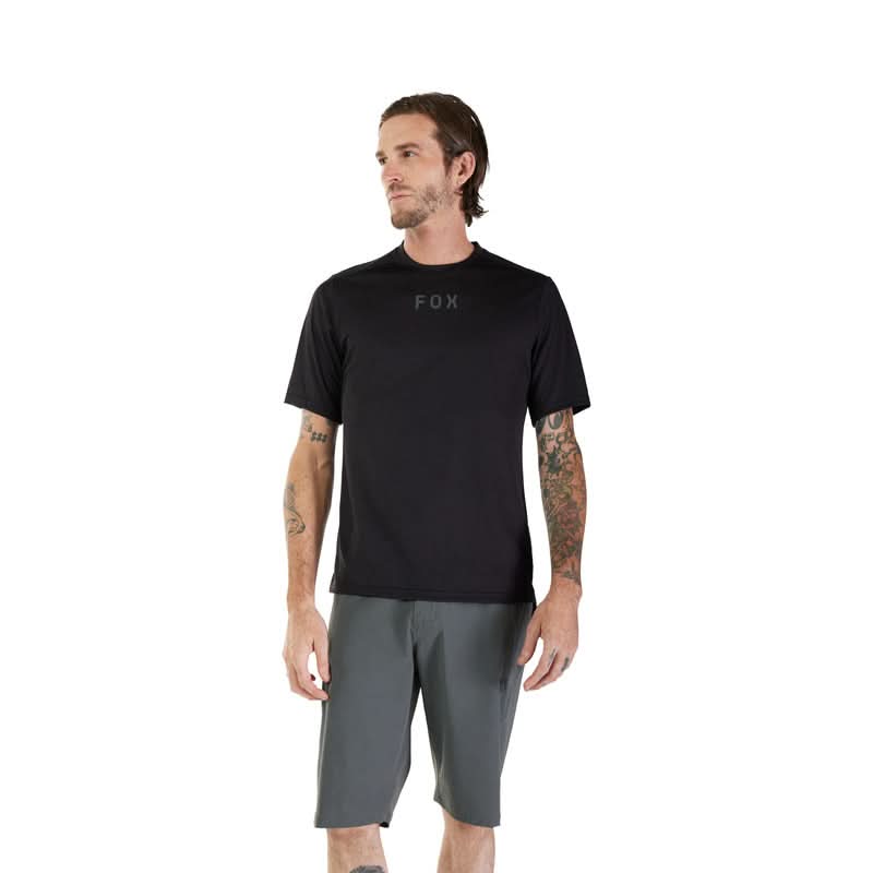 Koszulka Rowerowa Fox Ranger Wordmark Black | RideHub