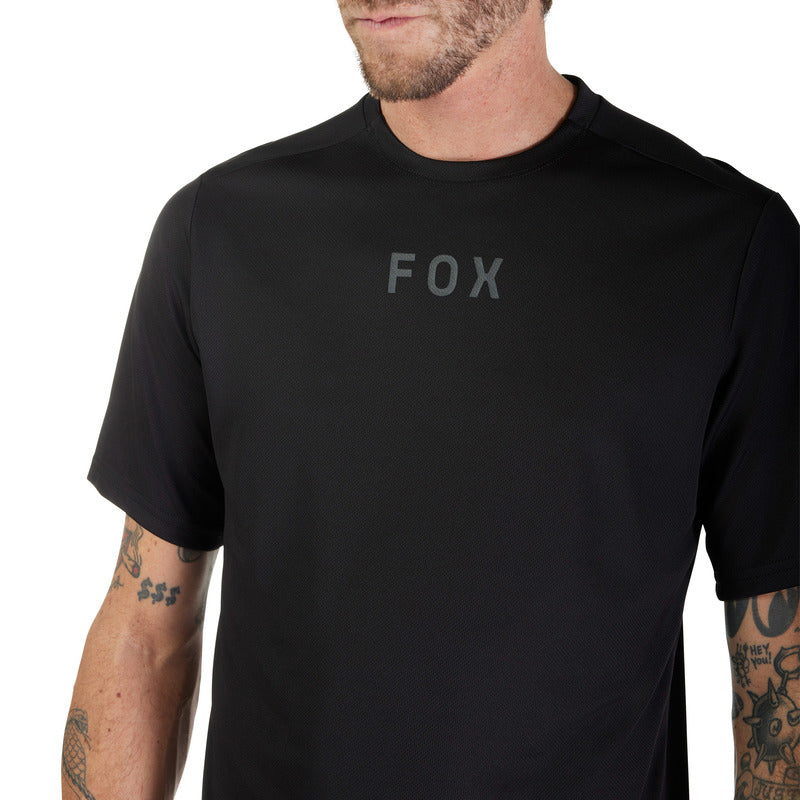 Koszulka Rowerowa Fox Ranger Wordmark Black | RideHub