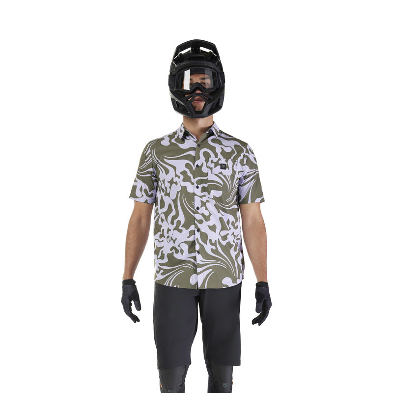 Koszulka Rowerowa Fox Ranger SS Woven Jersey Military | RideHub