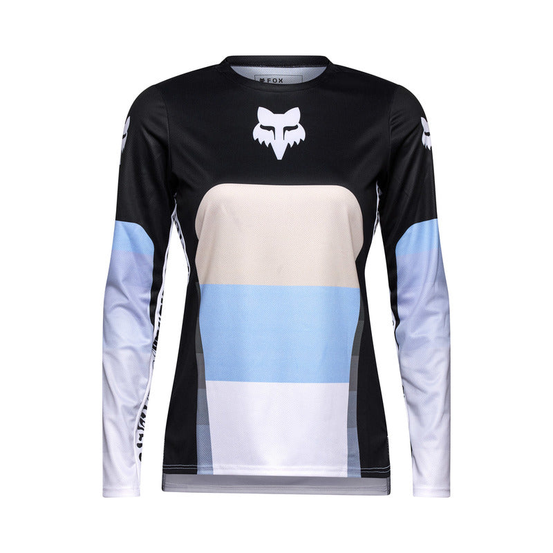 Koszulka Rowerowa Z Długim Rękawem Fox Lady Ranger LS Jersey Grid Black | RideHub