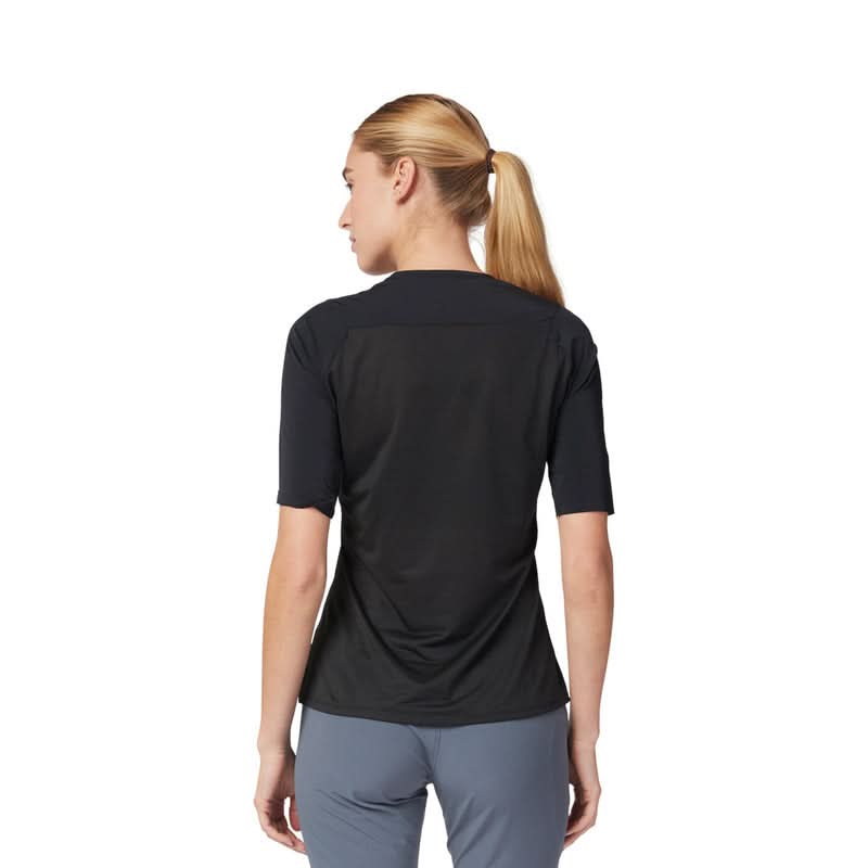 Koszulka Rowerowa Fox Lady Flexair Ascent SS Jersey Black | RideHub