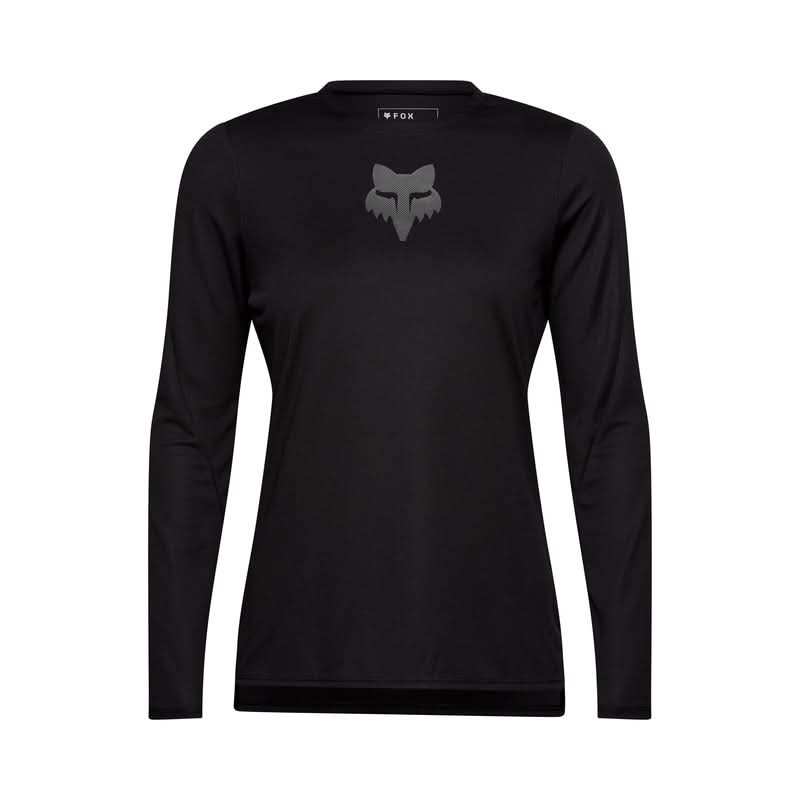 Koszulka Rowerowa Z Długim Rękawem Fox Lady Ranger Fox Head Black | RideHub