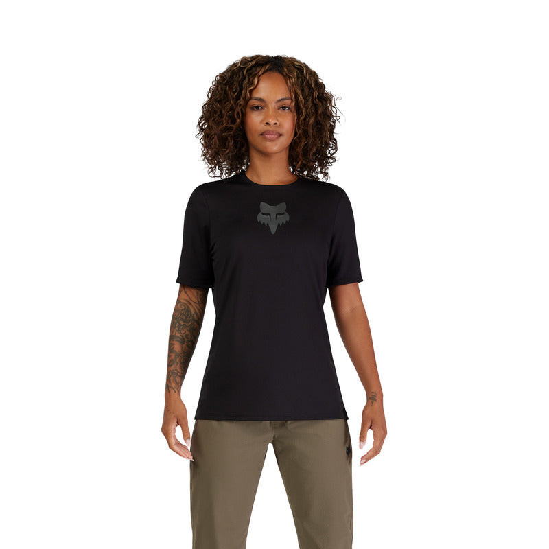Koszulka Rowerowa Fox Lady Ranger Fox Head Black | RideHub