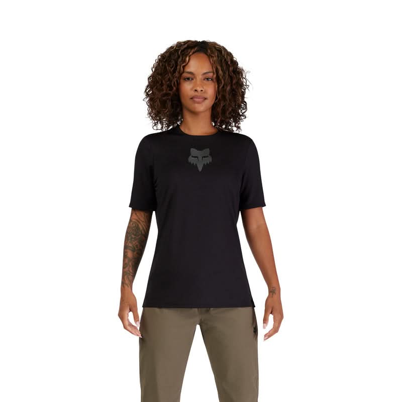 Koszulka Rowerowa Fox Lady Ranger Fox Head Black | RideHub