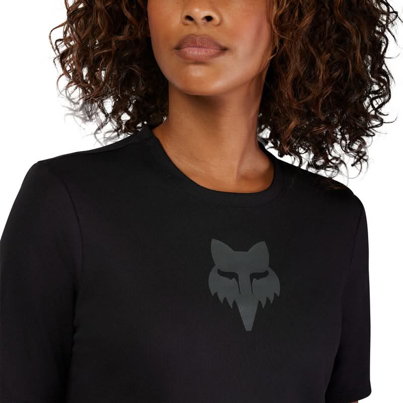 Koszulka Rowerowa Fox Lady Ranger Fox Head Black | RideHub